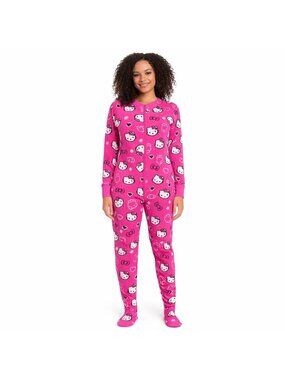 Hello Kitty Pink Union Suit Onesie PJs